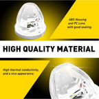 Set of 4 White LED Strobe Side Marker Lights for Truck Trailer
