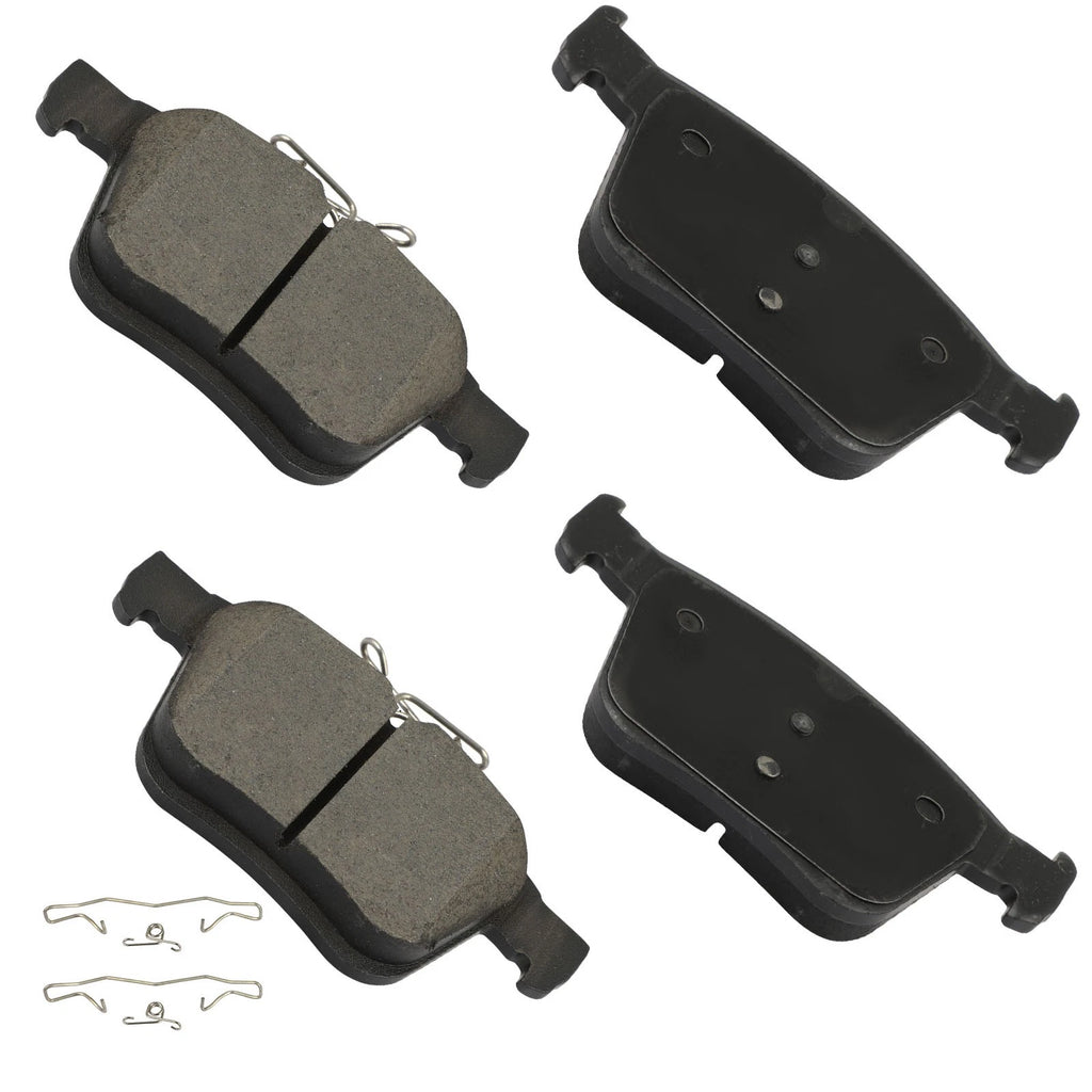 4X Rear Ceramic Brake Pads for Audi A3 Sportback E-Tron (2016–2018)