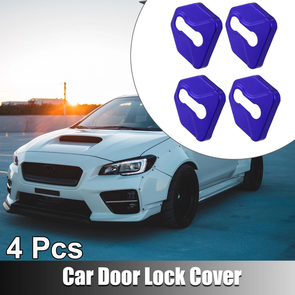 Set of 4 Stainless Steel Door Lock Latch Covers for Subaru 