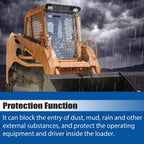 Clear Front Windshield Door Glass for Takeuchi TL8 TL10 TL130 TL150 (#0880865301)