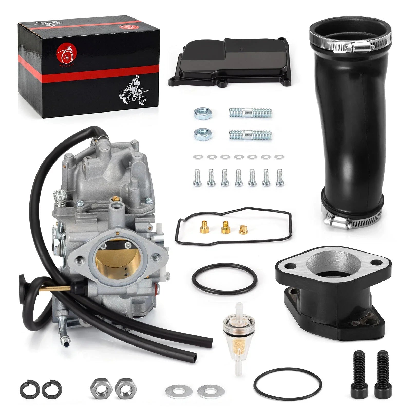 Carburetor & Intake Boot Joint & Air Cleaner for Yamaha Warrior 350 (1987–2006)