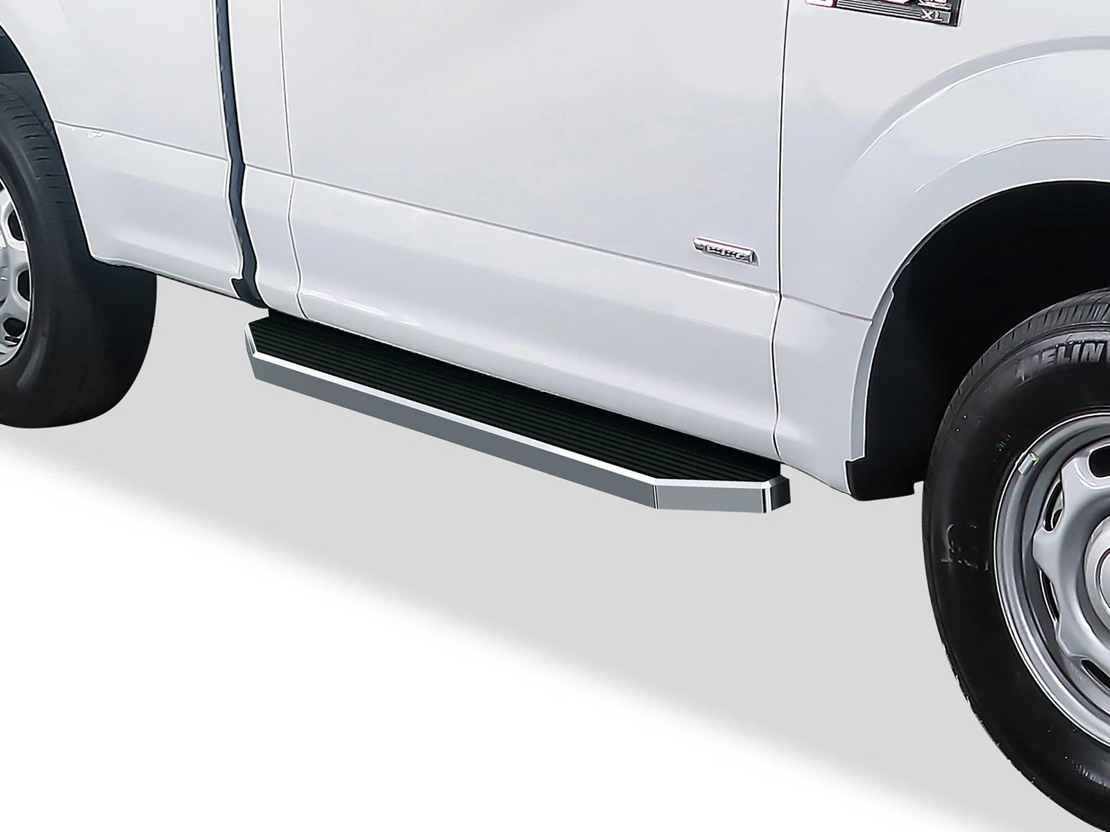 Set of 2 Polished 6" Side Steps for Ford F150 (2015–2026)