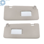 Sun Visors Pair for Nissan Versa (2007–2012) LH+RH with Mirror Gray