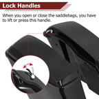 5" Stretched Hard Saddlebags for Harley Touring Road Glide (2014–2024)