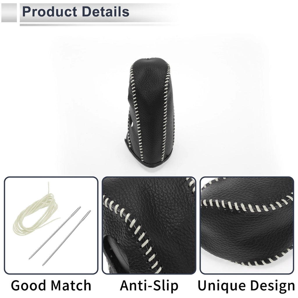 1 Pc Gear Shift Knob Cover for Nissan Tiida (2004–2012) Pebbled Black Beige