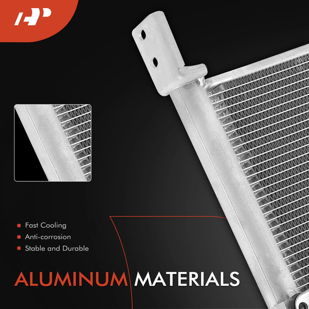 A/C Condenser w/ Bracket & Drier for Toyota Camry 2007–2011 (2.4L L4)