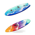 Surfboard Silicone Epoxy Resin Tray Mold for DIY Ocean Wave Serving Board