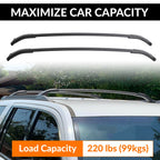 Set of 2 Roof Rack Cross Bars for Chevy Tahoe Suburban GMC Yukon XL Escalade (2015–2020)