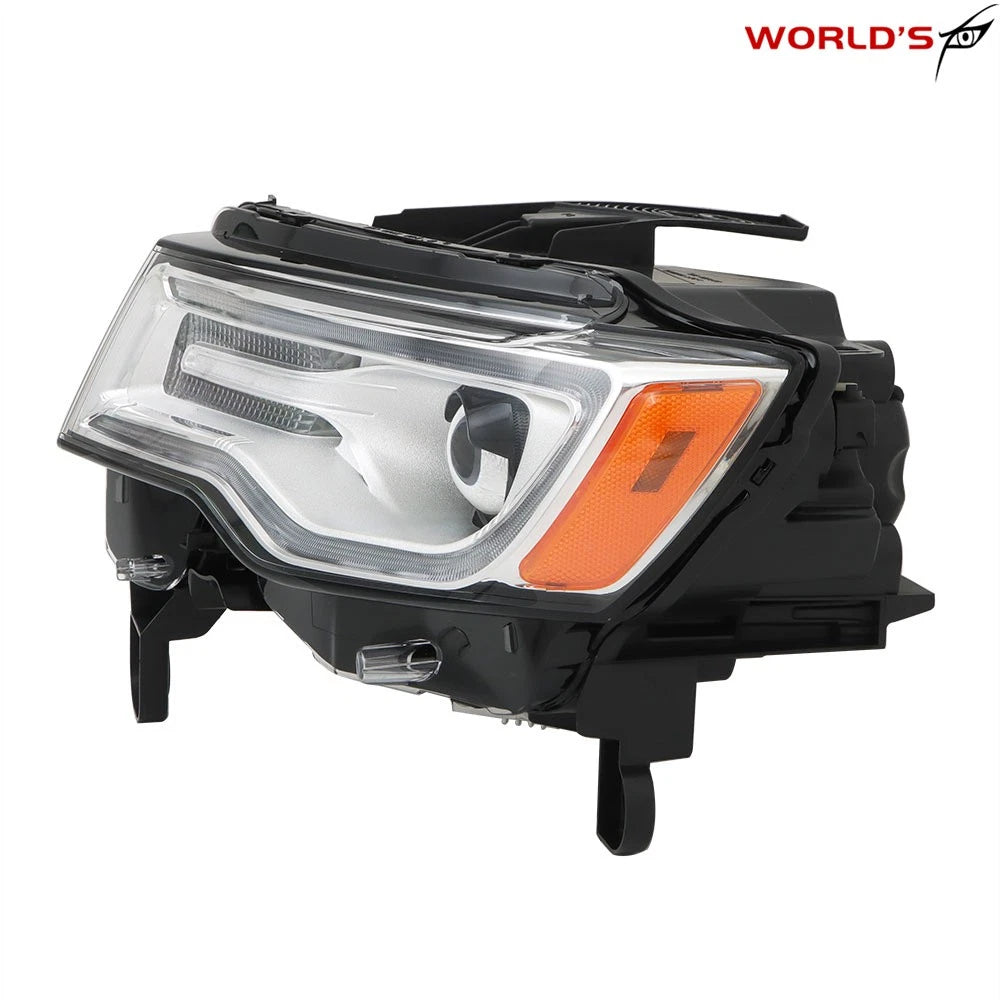 LED DRL Chrome Headlight for Jeep Grand Cherokee (2019–2021)