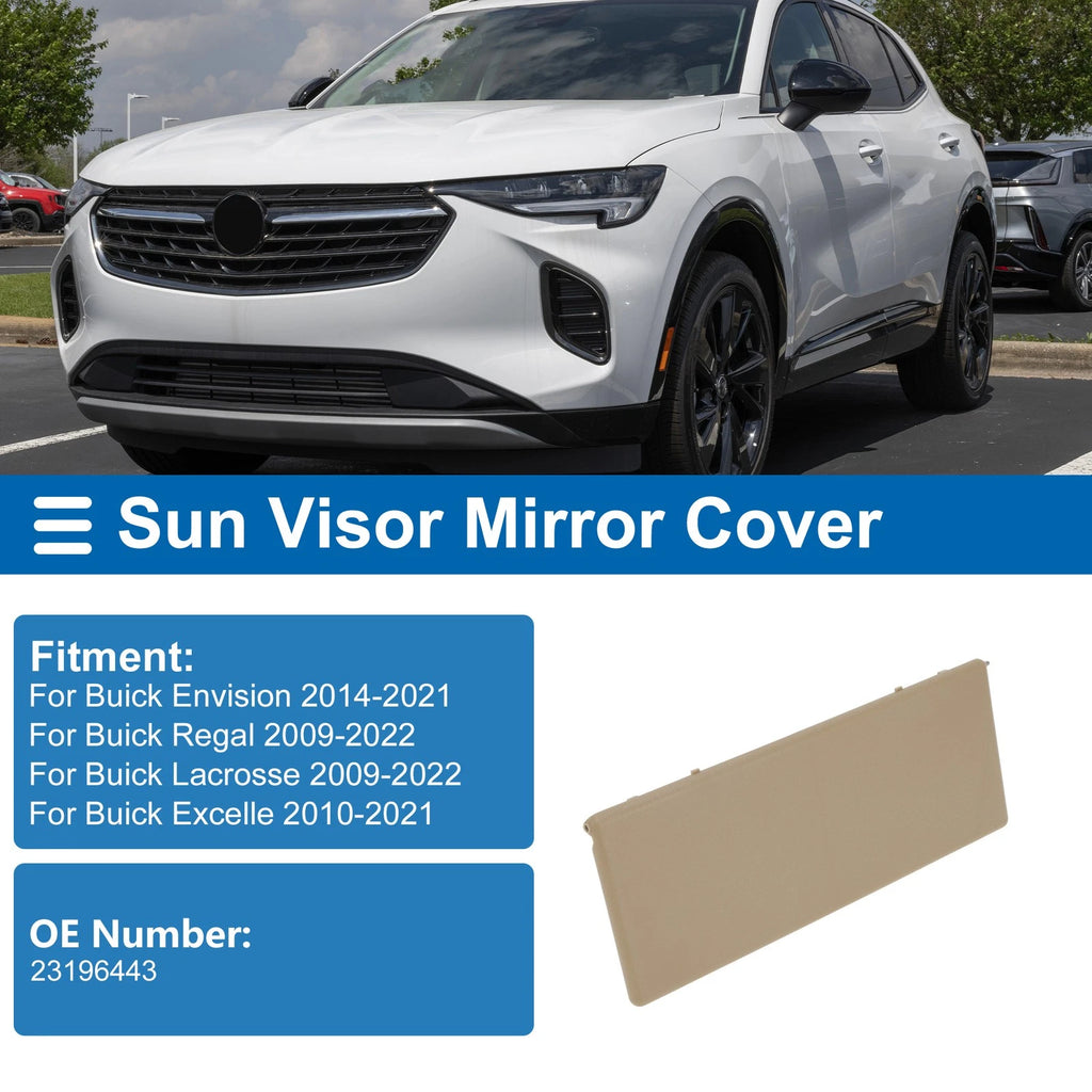 Sun Visor Mirror Cover for Buick Envision (2014–2021) No. 23196443 Yellow