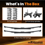 5" Front 4" Rear Drop Suspension Kit for Chevy GMC C1500 (1988–1998)