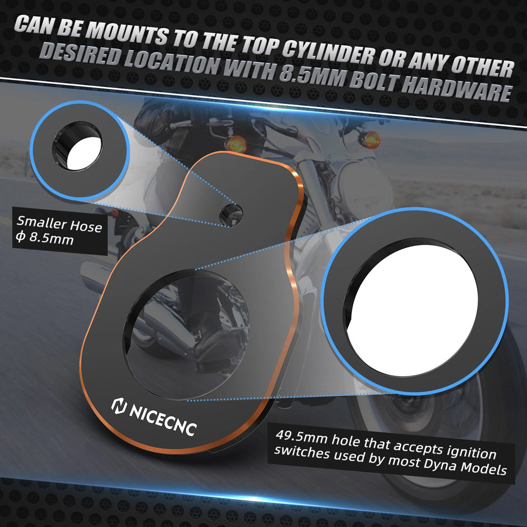 Anodized Ignition Switch Holder for Harley Street Glide FLHX FLHXS CVO FLHXSE (2014–2023)