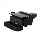 12 Pin Flat Female Trailer Connector Socket for Car Caravan (82072BL)