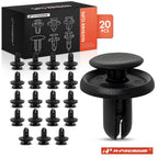 20Pcs 6mm Black Nylon Push Type Retainer Clips for Mitsubishi Subaru 