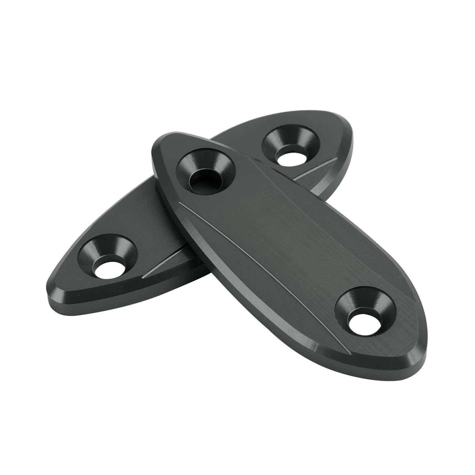 CNC Titanium Mirror Block Off Plates for Kawasaki Ninja 250 300 400 650 (2013–2022)