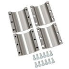 Set of 2 Steel Bolt-On Tube Clamps for Universal Roll Cage (1.75")