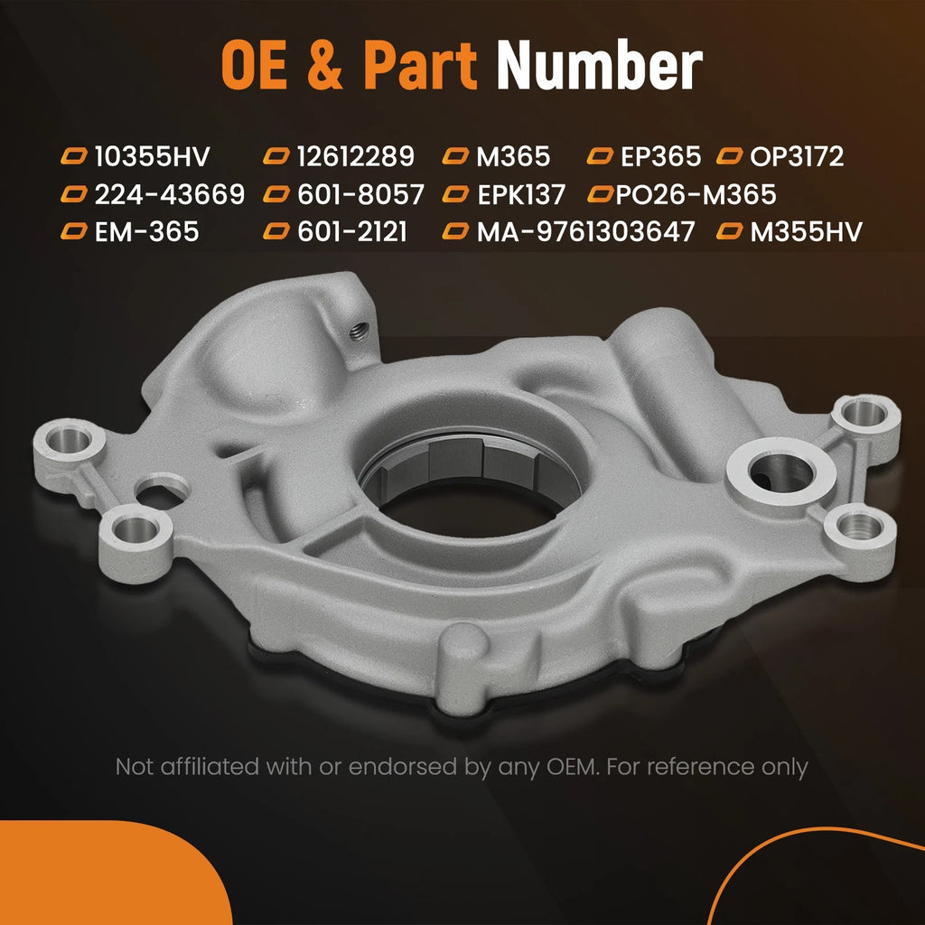 Engine Oil Pump Kit for Hummer H2 H3 (2008–2010) 5.3L 6.2L High Volume