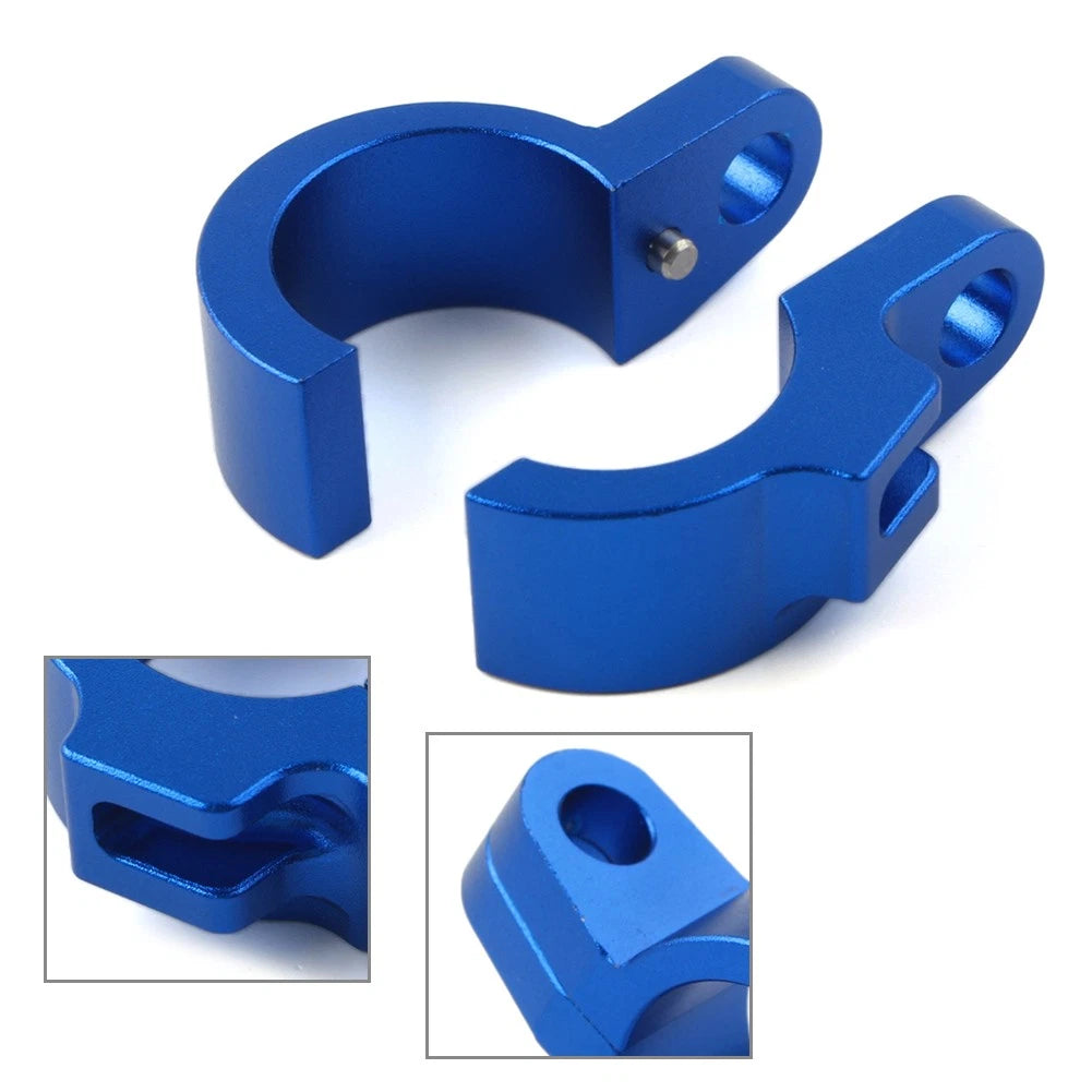 CNC Front Brake Hose Clamp for Honda CR80R CR85R CR125R CR250R (1996–2007) Blue