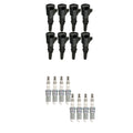Set of 8 NGK Ignition Coils & Ruthenium Spark Plugs for E150, Explorer, F150, Mustang V8