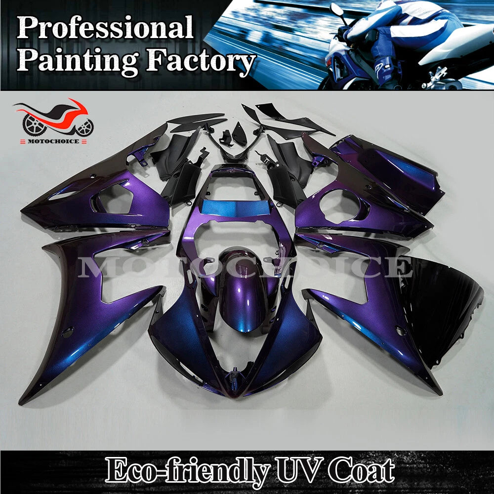 Fairing Kit for Yamaha YZF R6 (2005) - Chameleon Blue Purple, ABS Injection