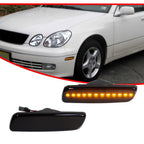 Smoked Lens Amber Front Side Marker Lights for Toyota Lexus Scion
