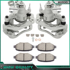 Rear Brake Calipers w/ Bracket & Ceramic Pads for Ford Edge (2011–2014)