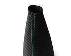 Transfer Case Cover for Nissan Xterra (2002–2006) Carbon Fiber Green Stitch