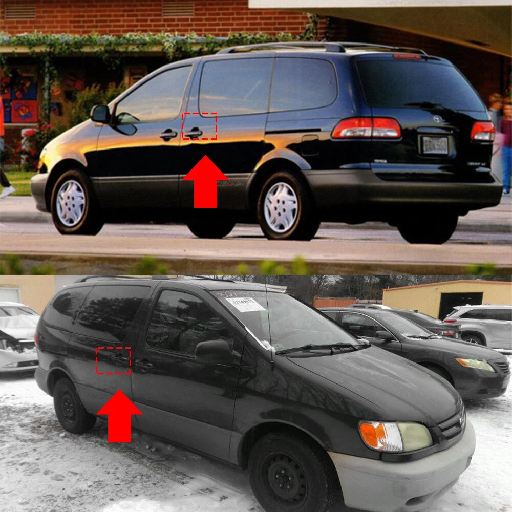 Left or Rear Sliding Door Handle for 1998–2003 Toyota Sienna Black