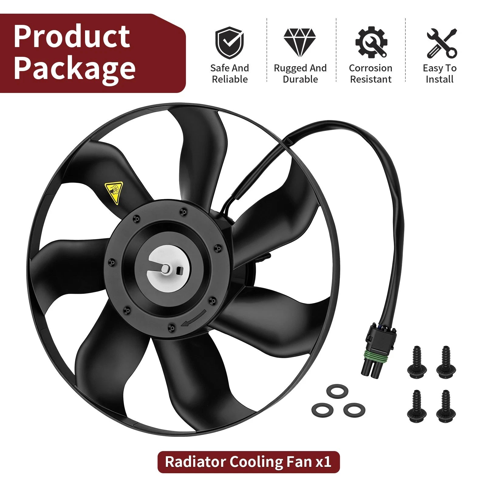 Radiator Cooling Fan #709200564 for Can-Am Maverick 1000/Max 1000 (2013–2015)