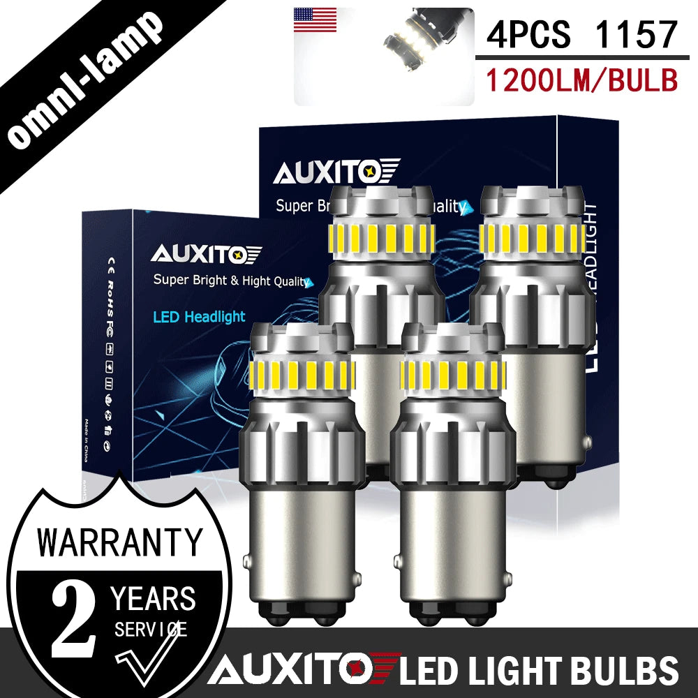 2X LED Back Up Reverse Light Bulbs for 1157 BAY15D (6500K)