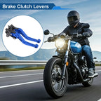 Adjustable Short Brake Clutch Levers for BMW R Nine T (2014–2016) - Blue