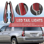 Set of 2 LED Rear Tail Lights for Chevrolet 1500 Suburban Tahoe GMC Yukon (2007–2014)