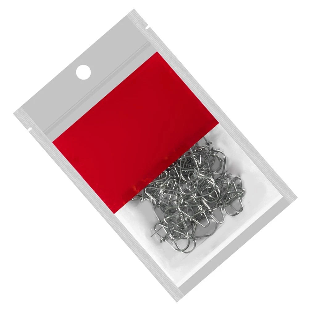 50PC Stainless Steel Crankbait Snaps Quick Release Fishing Clips