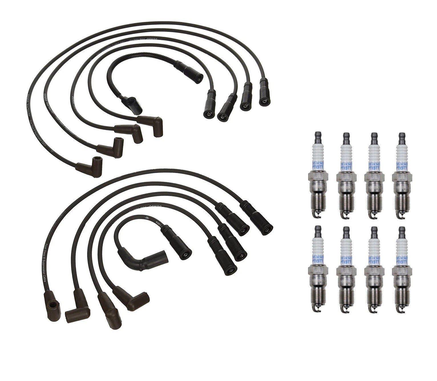 Denso 7mm & 8 Platinum TT Spark Plug Wire Set for Chevy Pontiac 5.7L V8