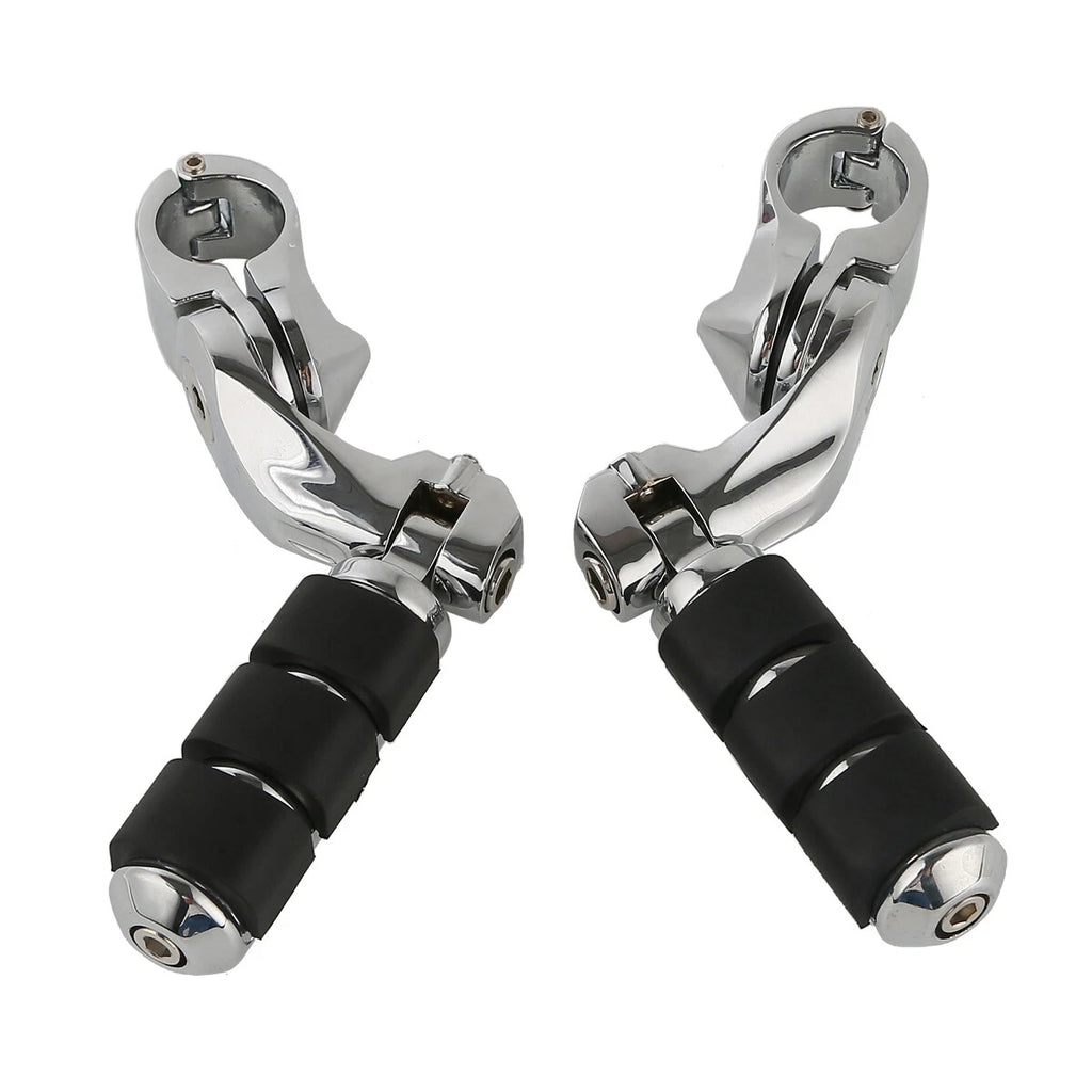 1 1/4" Highway Bar Short Angled Footpeg Pegs for Harley Electra Glide