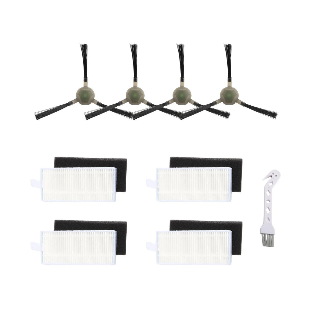 Set of 4 Indoor Cleaning Filters & Side Brushes for Compatible Models