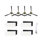 Set of 4 Indoor Cleaning Filters & Side Brushes for Compatible Models