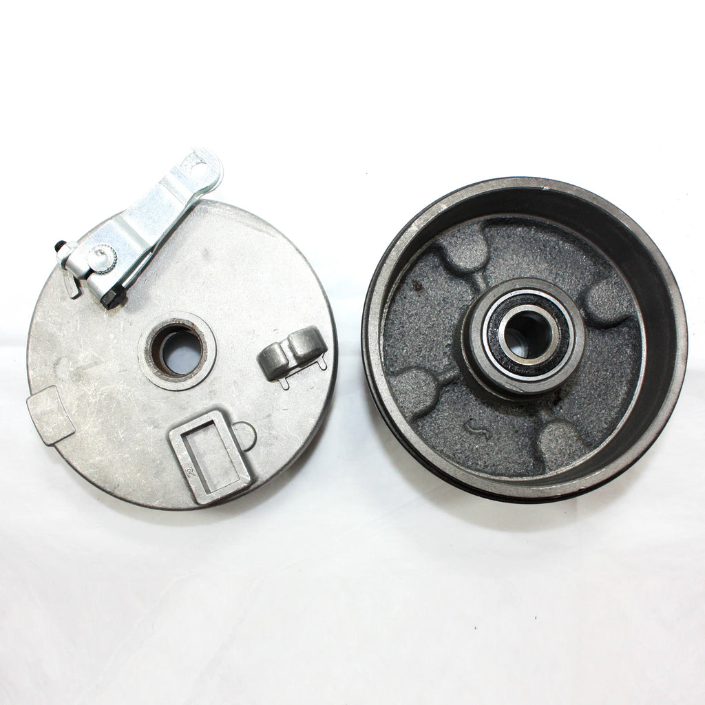 Right Drum Brake Housing Wheel Hub + Shoes for 125cc 150cc Quad ATV