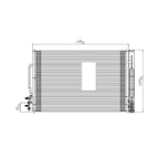 Replacement A/C Condenser w/Receiver Drier (See compatibility Chart)
