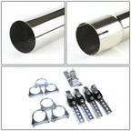 Dual 3.5" Burnt Tip Muffler Catback Exhaust for Ford F150 (2004–2008)