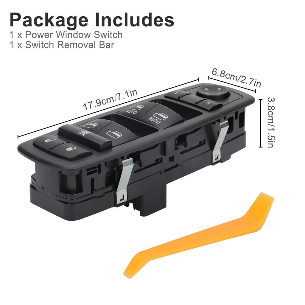 Master Power Window Switch LH for Dodge Ram 1500 2500 3500 (2009–2012)