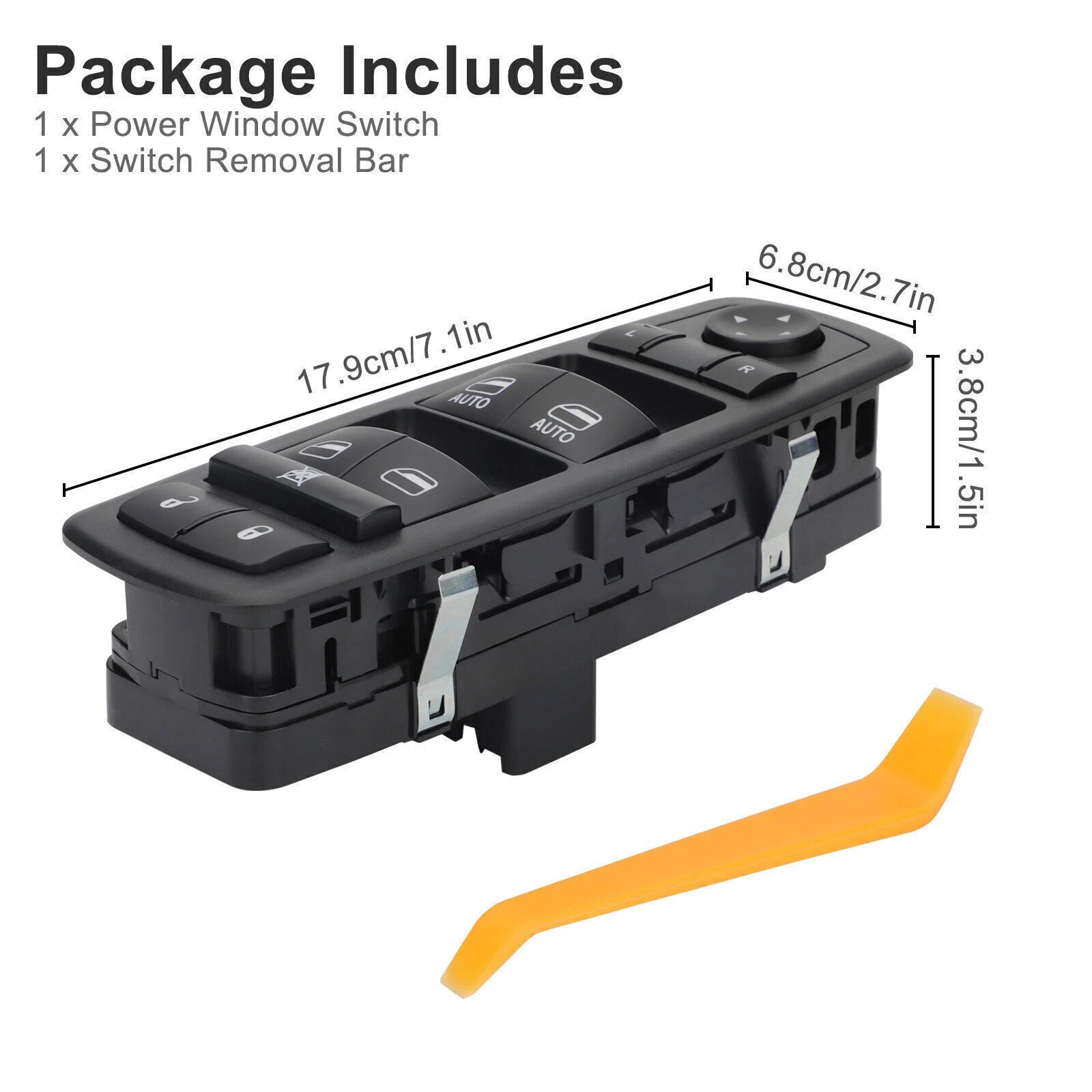 Master Power Window Switch LH for Dodge Ram 1500 2500 3500 (2009–2012)