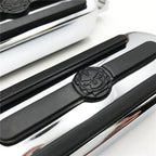 Chrome Gear Skull Footpeg Footrest for Harley V Rod Muscle Tri Glide (1984–2018)