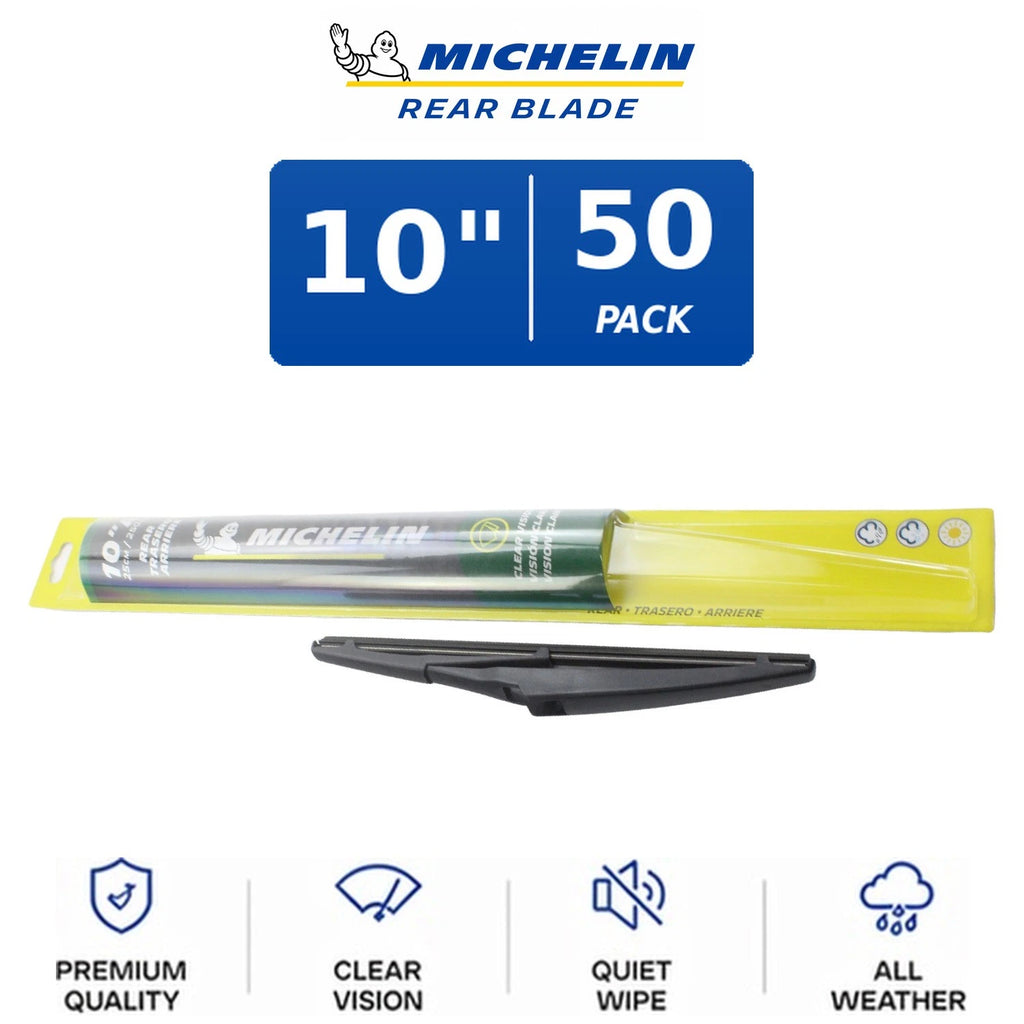 Set of 4 Michelin Rear Wiper Blades for Curved-Fit Vehicles (10")