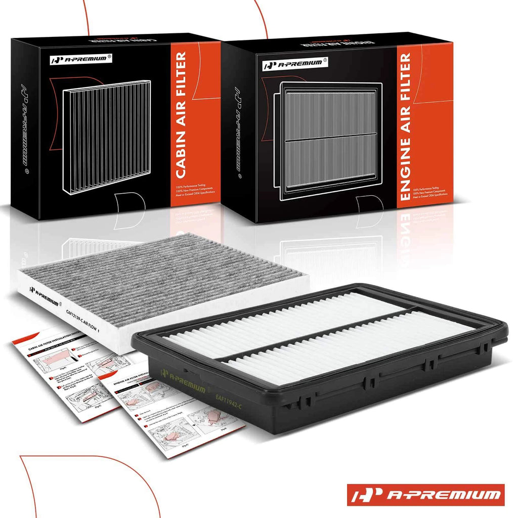 Engine and Activated Carbon Cabin Air Filter for Kia Optima (2011–2020)