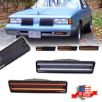 Smoke Switchback LED DRL Turn Signal Lights for Oldsmobile Cutlass Supreme (1981–1988)