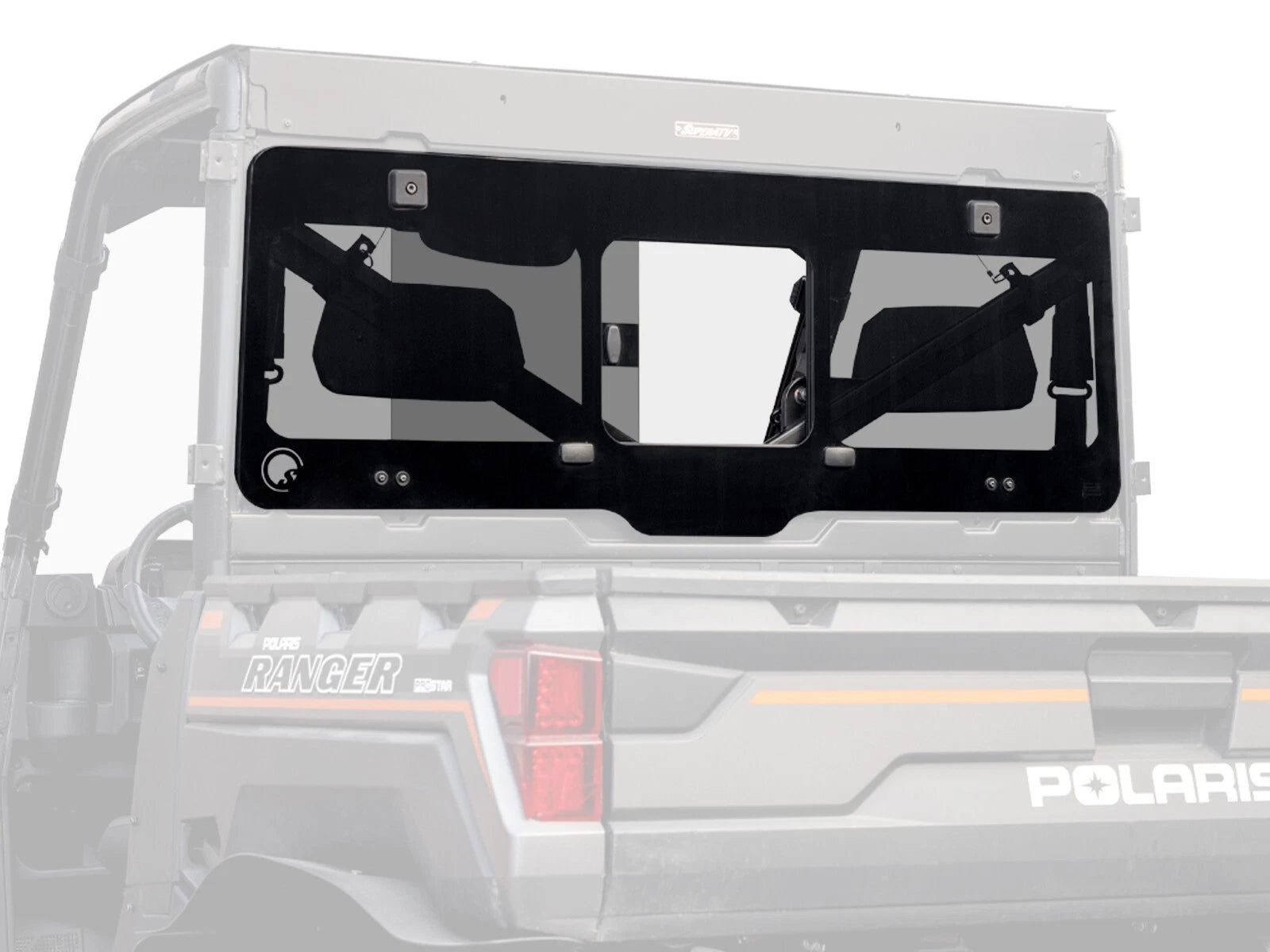 Rear Sliding Glass Windshield for Polaris Ranger XP 1000 (2017–2023)