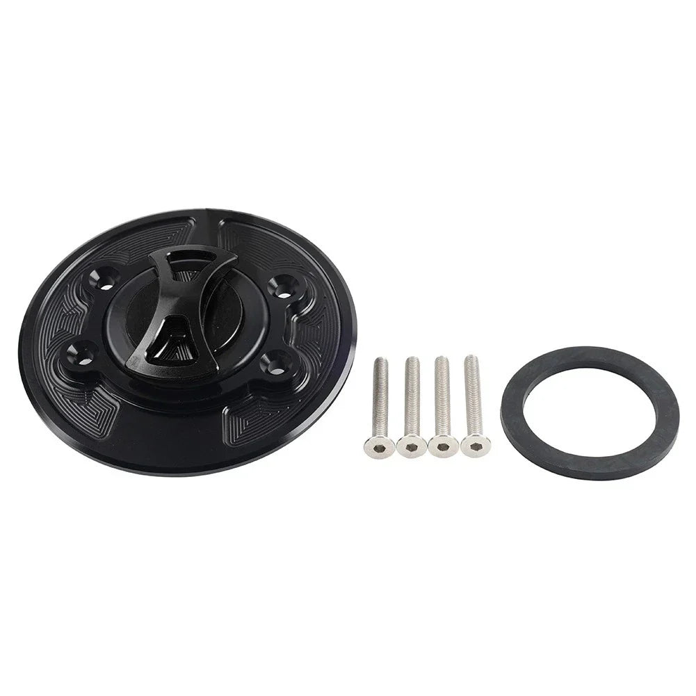 Black Fuel Gas Tank Cap Cover for BMW S1000RR, S1000R, HP2 SPORT (2010-2016)