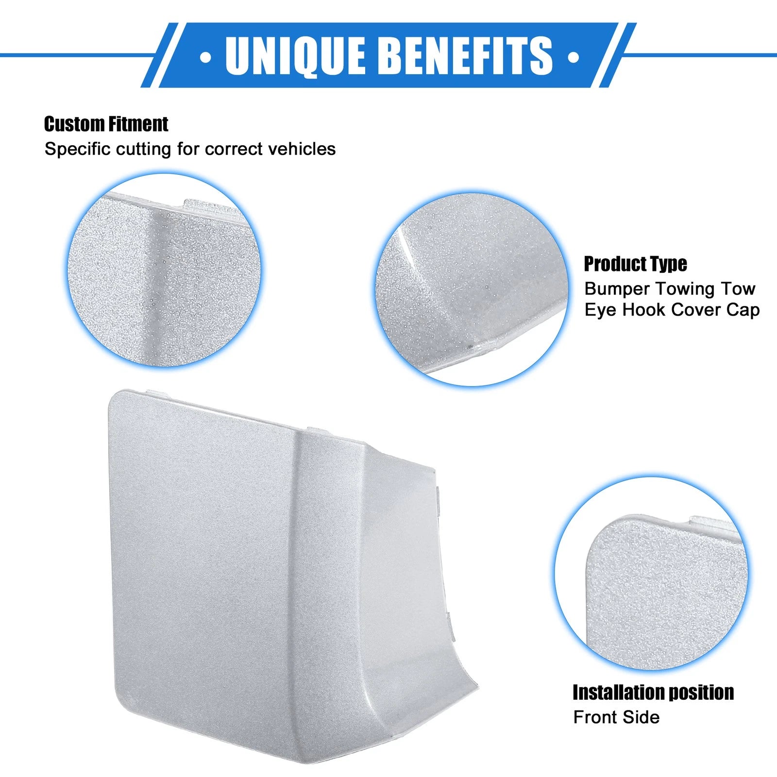 Tow Eye Hook Cover for Subaru Impreza (2010–2014) - Silver Tone