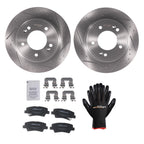 Rear Brake Rotors & Ceramic Pads Kit for Hyundai Elantra Coupe GT (2013–2015)